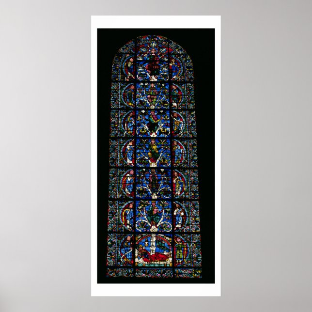 The Tree of Jesse, lancet window in the west facad Poster (Front)