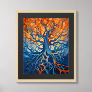 The Tree of Life: A Vibrant Tapestry of Nature Framed Art