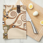 The Tree of Life Bird Gustav Klimt Kitchen Towel<br><div class="desc">A kitchen towel with the Symbolic painting by Gustav Klimt (1862-1918),  The Tree of Life (C. 1909). An abstract of a tree with swirled branches. One of three art pieces from the Stoclet Frieze commissioned for the Palais Stoclet in Brussels,  Belgium.</div>