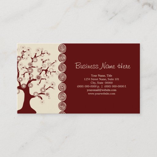 Customizable The Tree of Life Business Card