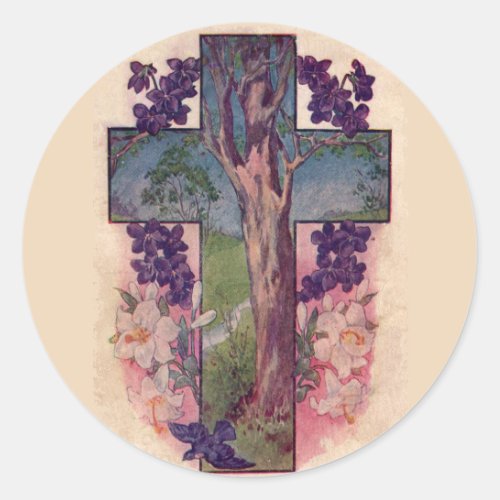 The Tree Of Life Cross Christian Easter Stickers