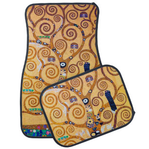 The Tree of Life (detail), Klimt Car Floor Mat