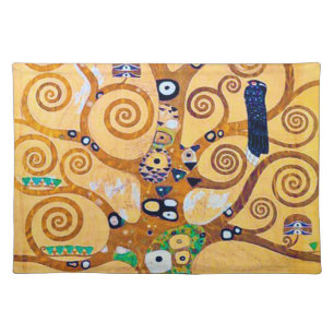 The Tree of Life (detail), Klimt Cloth Placemat