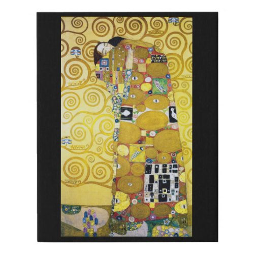 The Tree of Life detail Klimt Faux Canvas Print