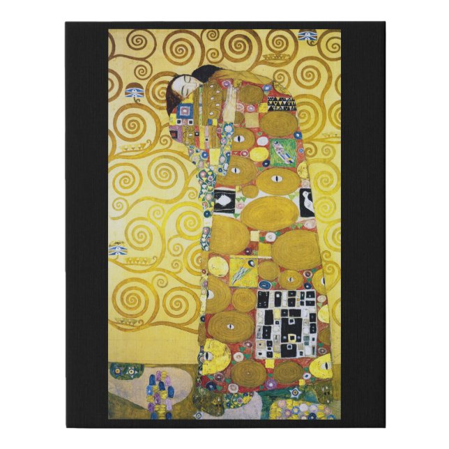 The Tree of Life (detail), Klimt Faux Canvas Print (Front)