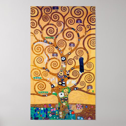 The Tree of Life detail Klimt Poster