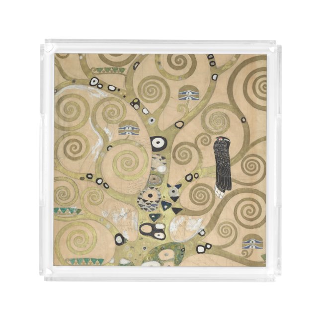 The Tree of Life, Gustav Klimt OIl Painting  Acrylic Tray (Front)