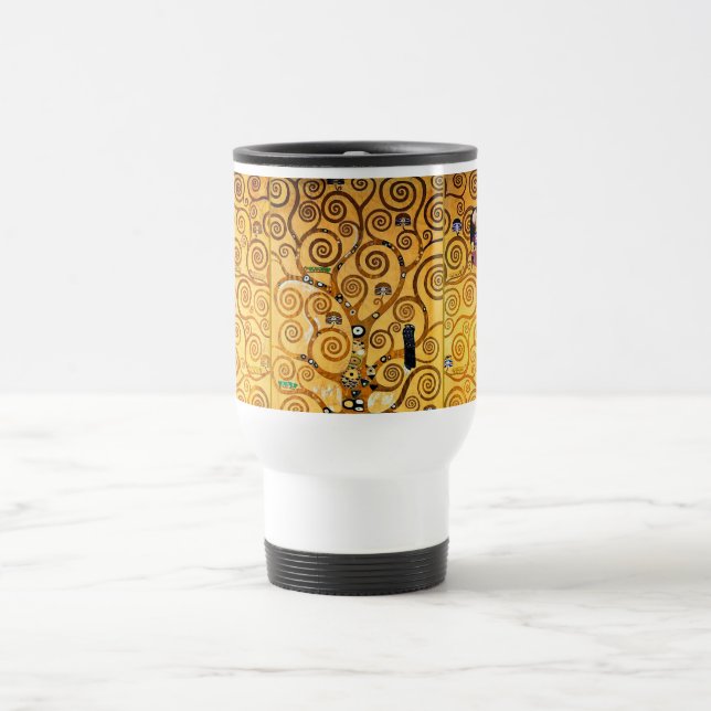 The Tree of Life, Gustav Klimt Travel Mug (Center)