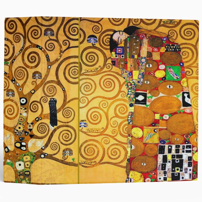 The Tree of Life, Klimt 3 Ring Binder (Front/Spine)