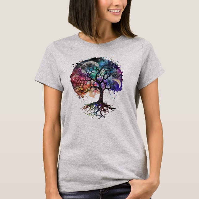 The Tree of Life: Nurturing Dreams beneath the Cel T-Shirt (Front)