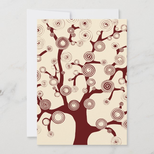 The Tree of Life Wedding Invitation (Front)