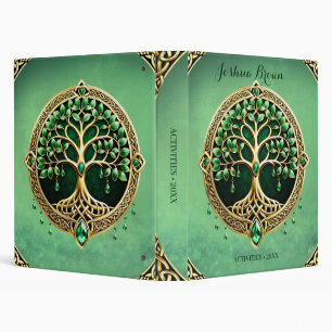 The tree of life with Celtic knots.  3 Ring Binder