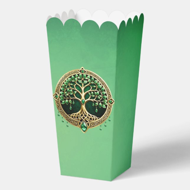 The tree of life with Celtic knots.  Favor Boxes (Front)