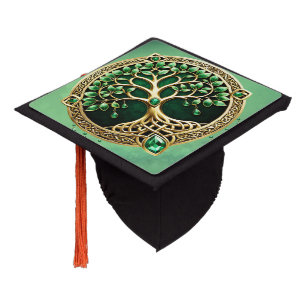 The tree of life with Celtic knots. Graduation Cap Topper
