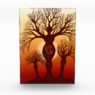 The tree of motherhood acrylic award