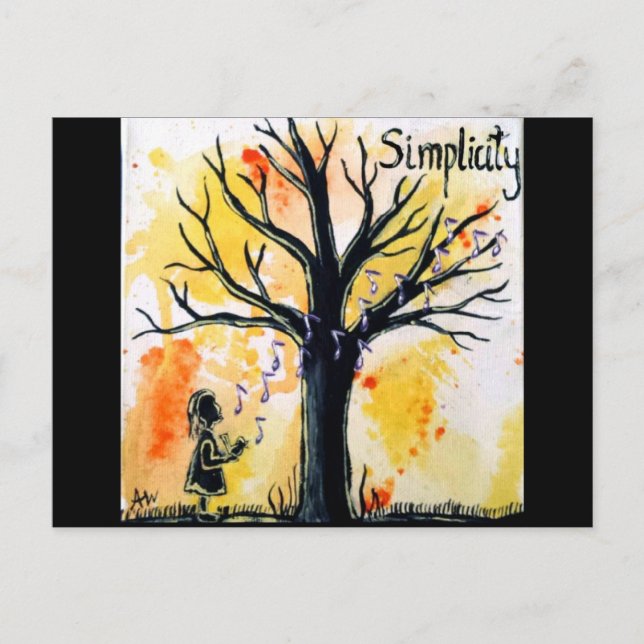 The Tree Series: Simplicity Postcard (Front)