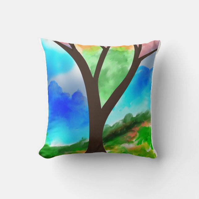 The Tree Throw Pillow (Front)