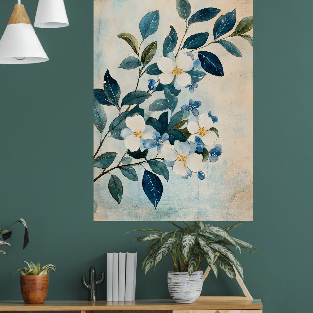 The tree with golden leaves is a popular wall  poster (Living Room 1)