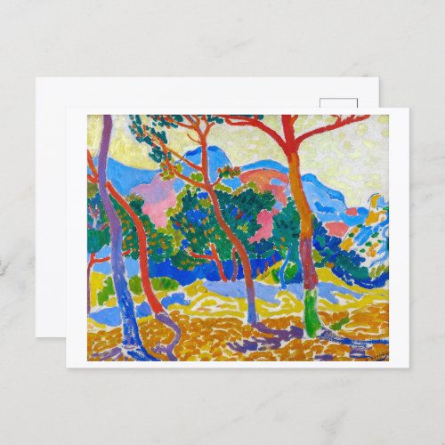 The Trees  Andre Derain  Postcard