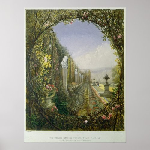 The Trellis Window Trentham Hall Gardens Poster
