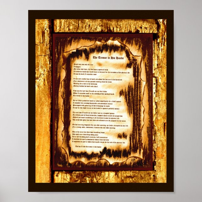 The Tremor In His Hands Poster (Front)