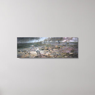 The Trench on Hill 468 - Wrapped Canvas Print