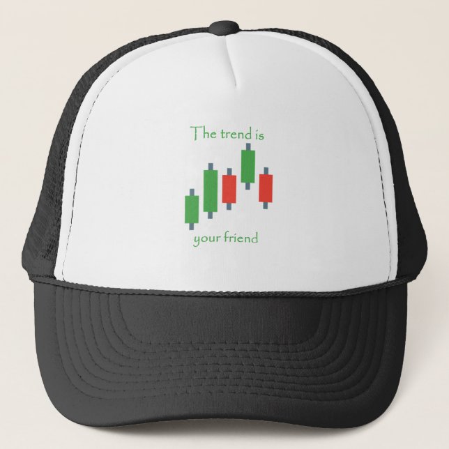 the trend is your friend trucker hat (Front)