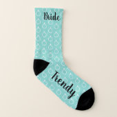 The Trendy Bride Bridal Shower Wedding Party Socks (Right Outside)