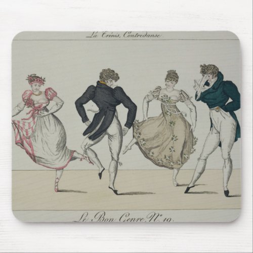 The Trenis Quadrille plate 19 from Le Bon Genr Mouse Pad