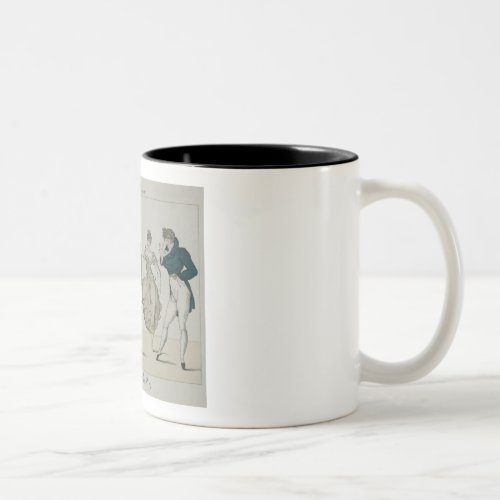 The Trenis Quadrille plate 19 from Le Bon Genr Two_Tone Coffee Mug