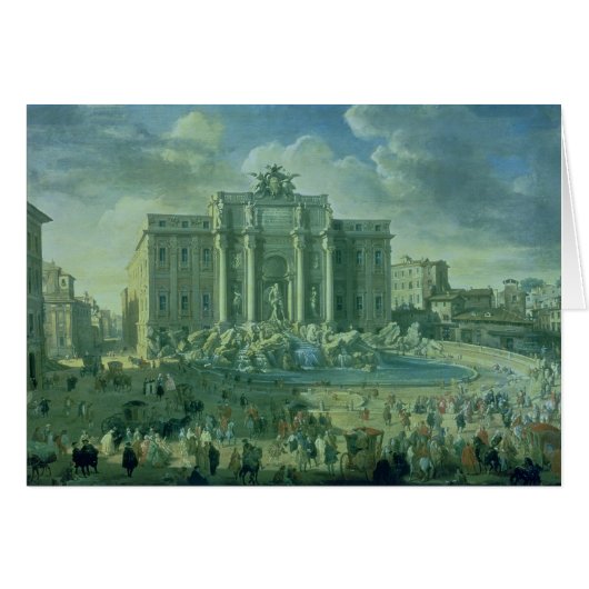 The Trevi Fountain in Rome, 1753-56 Cards (Front Horizontal)