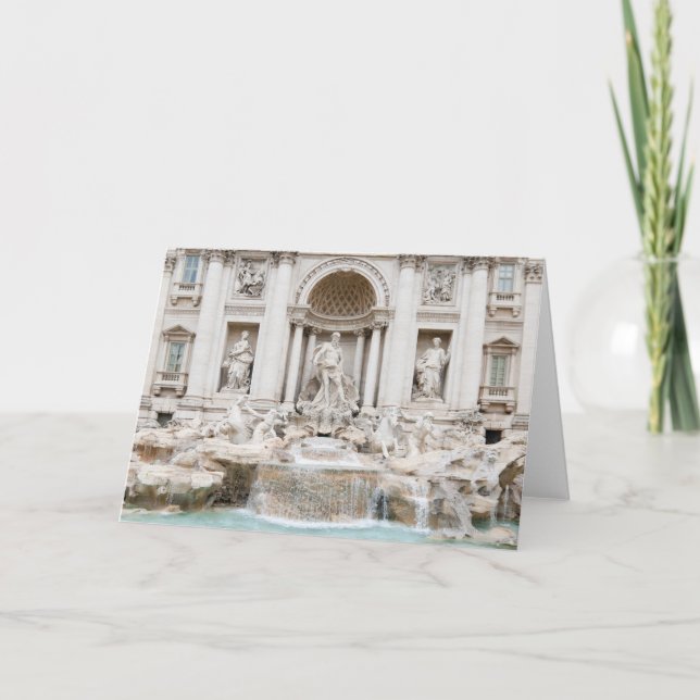 The Trevi Fountain (Italian: Fontana di Trevi) Card (Front)