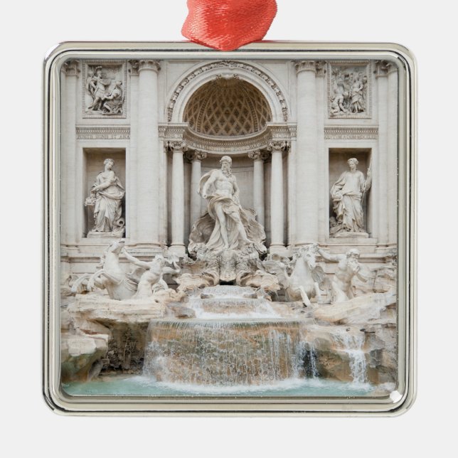 The Trevi Fountain (Italian: Fontana di Trevi) Metal Ornament (Front)