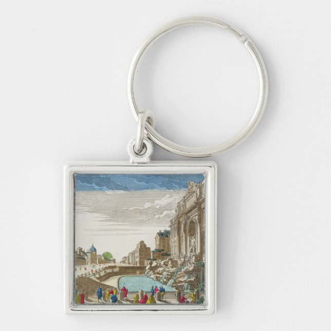 The Trevi Fountain, Rome Keychain (Front)