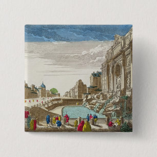 The Trevi Fountain, Rome Pinback Button