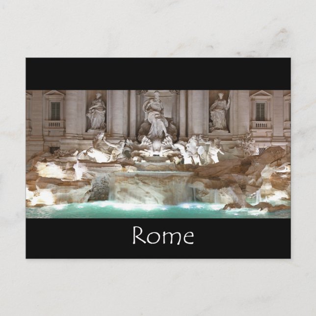 The Trevi fountain - Rome Postcard (Front)