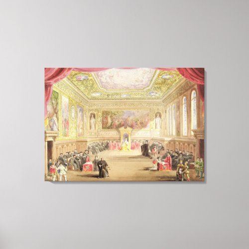 The Trial Act IV Scene I from Charles Keans pro Canvas Print