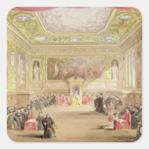 The Trial, Act IV, Scene I from Charles Kean's pro Square Sticker