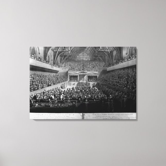 The Trial of Warren Hastings Canvas Print (Front)