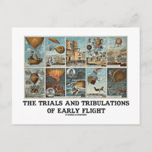 The Trials And Tribulations Of Early Flight Postcard