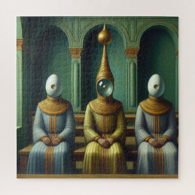 The tribe chief and his two counselors jigsaw puzzle (Vertical)