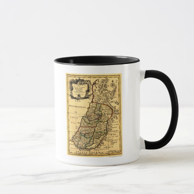 The Tribes of Israel in PalestinePanoramic Map Mug (Right)
