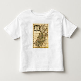 The Tribes of Israel in PalestinePanoramic Map Toddler T-shirt
