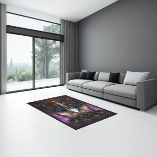 The Trilicon Border Frame Fractal Art by Xzendor7 Rug