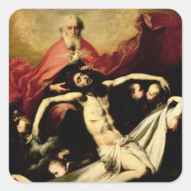 The Trinity, c.1635 Square Sticker (Front)