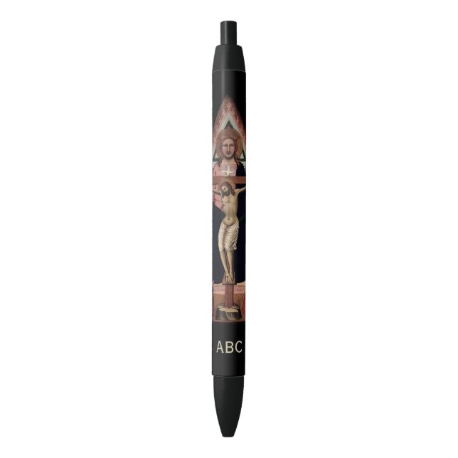 “The Trinity” religious art custom monogram pen (Front Vertical)