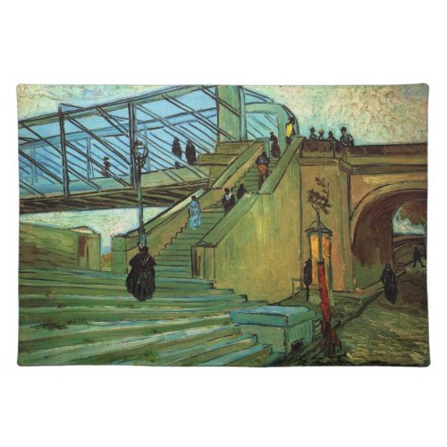 The Trinquetaille Bridge by Vincent van Gogh Cloth Placemat