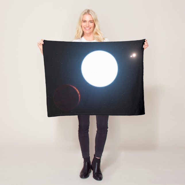The Triple Star System Hd 131399 Fleece Blanket (In Situ)