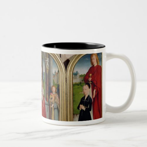 The Triptych of the Sedano Family c1495_98 Two_Tone Coffee Mug