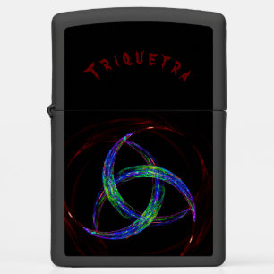 ☼ The Triquetra-Pagan Wiccan Symbol ☼ Zippo Lighter